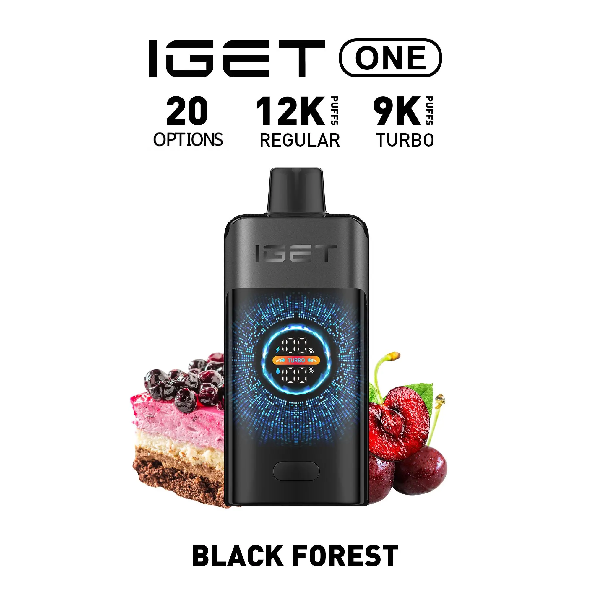 IGET ONE Vape 12000 PUFFS BLACK FOREST