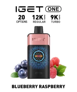 IGET ONE Vape 12000 PUFFS BLUEBERRY RASPBERRY