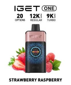 IGET ONE Vape 12000 PUFFS STRAWBERRY RASPBERRY